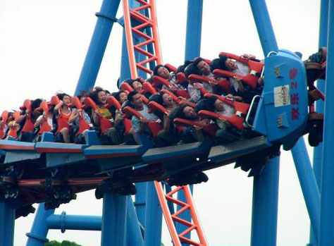 過(guò)山車(chē)高速抓拍